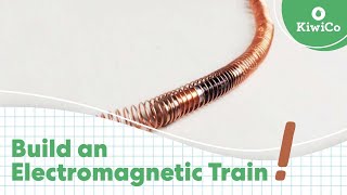 How to Build an Electromagnetic Train  STEAM DIY  KiwiCo [upl. by Abigael]