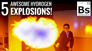 5 Awesome Hydrogen Explosions [upl. by Eldoree]