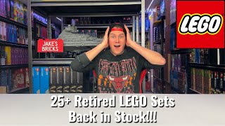 25 Retired LEGO Sets Back in Stock [upl. by Daniele]