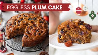 EGGLESS CHRISTMAS PLUM CAKE NO RUM NO EGGS FRUIT CAKE RECIPE FOR CHRISTMAS  FRUIT AND NUT CAKE [upl. by Wyn]