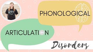 Articulation Vs Phonological Disorders [upl. by Buzz]