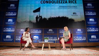 Forum on Leadership A Conversation with Dr Condoleezza Rice [upl. by Ynamrej288]