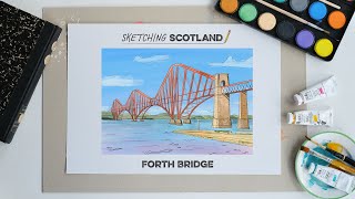 Sketching Scotland  Learn to Draw The Forth Bridge  Ep1 [upl. by Attenoj71]