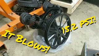 Harbor Freight 5 HP 145 PSI Twin Cylinder Air Compressor Pump Review Ive upgraded my Compressor [upl. by Amerigo174]