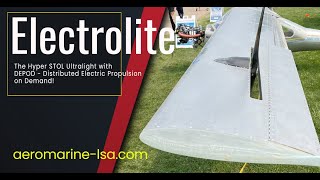 Merlin Lite ElectroLite Part 103 Electric Powered Ultralight Aircraft [upl. by Ahtenak788]