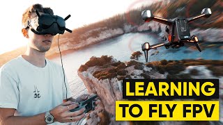 Learning To Fly The DJI FPV DRONE From Zero [upl. by Haynor809]