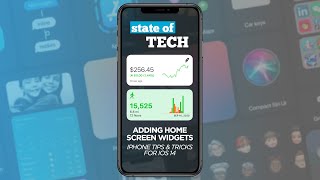 iPhone Tips How to Add Home Screen Widgets [upl. by Ecirtaeb460]