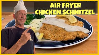 AIR FRYER CHICKEN SCHNITZEL  Richard in the kitchen [upl. by Annocahs]