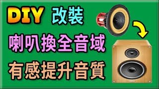 胡搞蝦搞  升級更換 全音域 單體 喇叭 音質有感提升 DIY [upl. by Parks]