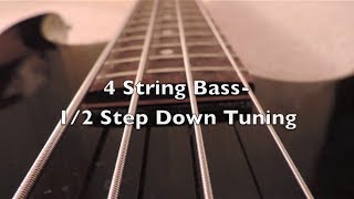 4 String Bass12 Step Down Tuning HD [upl. by Yarazed]