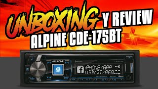 Unboxing y Review del nuevo autoestéreo Alpine CDE175BT  AudioOnline [upl. by Otreblasiul]