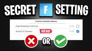 The NEW Fortnite Setting Explained How To Get [upl. by Steven]