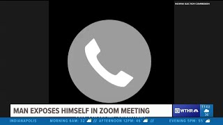 Man exposes self during Zoom meeting [upl. by Atteuqihc717]