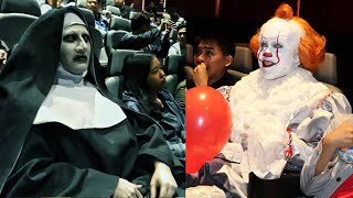 FUNNIEST Scare Pranks COMPILATION  Pennywise VS Valak Whos Scarier [upl. by Nylessoj403]