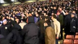 Fisticuffs at the end of the Barnsley v Burnley match [upl. by Ashwell]