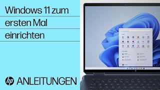 Windows 11 zum ersten Mal einrichten  HP Support [upl. by Shiller]