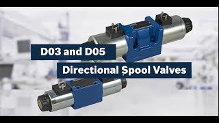 D03 and D05 directional spool valves with solenoid actuation [upl. by Onidranreb]