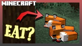 WHAT DO FOXES EAT IN MINECRAFT [upl. by Colston]