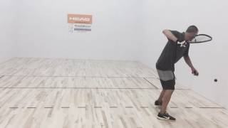 Rocky Carson teaches the Racquetball Splat Shot [upl. by Nylekoorb]