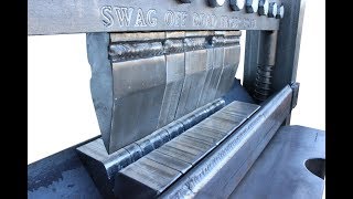 SWAG OFF ROAD PRESS BRAKE GOOSENECK amp HEMMING DIES DEMO [upl. by Tayyebeb612]