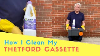 How I Clean My Thetford Cassette Toilet  Help Hints And Tips [upl. by Abisia]