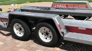 Safe Trailering Demonstration  UHaul  How To Properly Load A Trailer [upl. by Aillij]