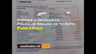 Conoce la Póliza de Seguro de tu Auto  Coberturas Limites y Deducibles [upl. by Alys]