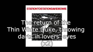 Station to Station  David Bowie  Lyrics [upl. by Goodyear]