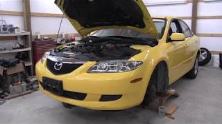 AC compressor removal 20032008 Mazda 6not as bad as it looks [upl. by Rather252]