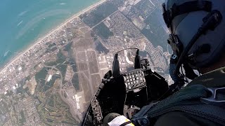 Watch Over the Shoulder F16 Demonstration Flight at the Myrtle Beach Airshow [upl. by Llenna]