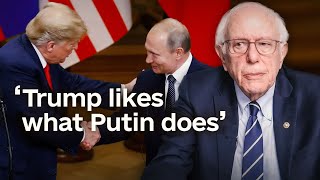 Bernie Sanders on Trump’s alignment with Russia [upl. by Elicec]