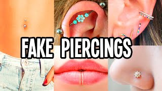 14 DIY Fake Piercings in Minutes At Home ❤️ Easy [upl. by Latini]