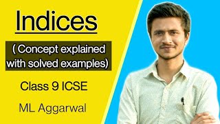 Indices Part 1  Concept explained with solved examples  Maths  Class 9 ICSE [upl. by Staffard]