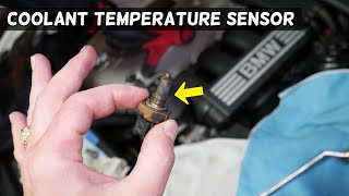 COOLANT TEMPERATURE SENSOR REPLACEMENT LOCATION BMW N51 N52 N53 N54 N55 [upl. by Jeromy]