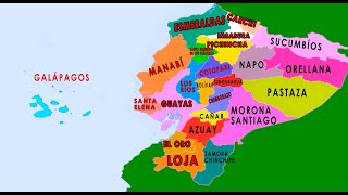 Mapa Político del Ecuador [upl. by Ateloiv]