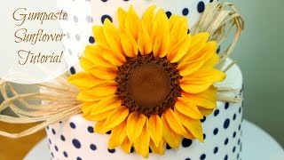 How to Make a Gumpaste Sunflower [upl. by Aliemaj]