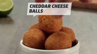 Homemade Recipe Cheddar Cheese Balls [upl. by Yelahc]