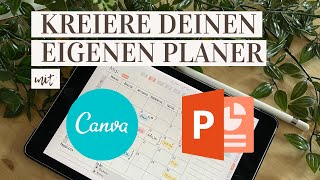 Erstelle deinen eigenen Planer mit Powerpoint und Canva [upl. by Ellennod]