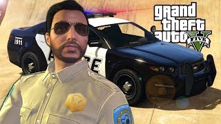 OB amp I Became Police Officers in GTA 5 Online  GTA V Funny Moments [upl. by Tallbot]