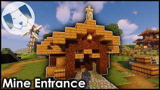 Minecraft Mine EntranceHut Tutorial [upl. by Jerrome]