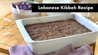 Lebanese Kibbeh Bil Sayniye Recipe  How to Make a Lebanese Minced Meat Pie [upl. by Lletnuahs]