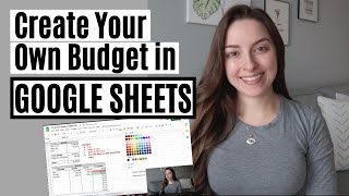 How To Build Your Own Budget in Google Sheets  GOOGLE SHEETS DEMOTUTORIAL [upl. by Nehpets]