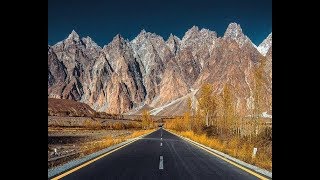 Karakoram Highway Toward Passu cones HD  YouTube [upl. by Glogau]