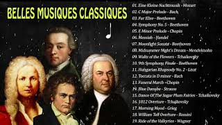 20 Plus BELLES MUSIQUES CLASSIQUES 2h de Mozart Bach Beethoven Chopin Schubert [upl. by Stiles909]