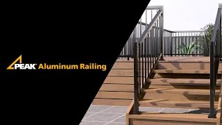 Peak Aluminum Railing  Stair Railing Installation [upl. by Mcwilliams]