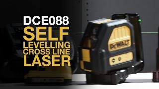 DCE088 108V Self Levelling Cross Line Laser From DEWALT [upl. by Atterrol]