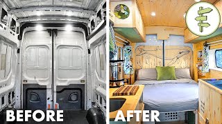 FULL DIY VAN BUILD from Start to Finish  Our Epic Van Life Conversion [upl. by Assirrak438]