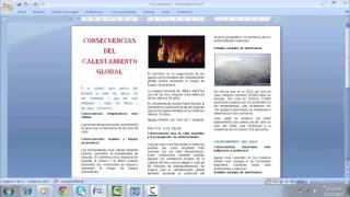 ¿COMO CREAR UN TRIPTICO EN WORD [upl. by Rufina619]