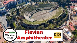 Roman Amphitheater in Pozzuoli Italy  Walking Tour  4K [upl. by Hollington]