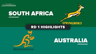 The Rugby Championship 2023  South Africa v Australia  Rd 1 Highlights [upl. by Amalee]